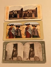 Native American Indian Stereoview Prints Moqui Moki