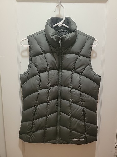 Eddie Bauer Women's Premium Goose Down Puffer Vest. Green Women's Small. - Picture 2 of 7