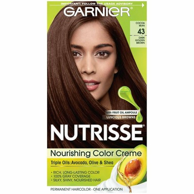 Garnier Nutrisse Nourishing Hair Color Creme 43 Dark Golden Brown Natural 1ct