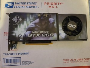 BFG Tech NVIDIA GeForce GTX 260 896MB GDDR3 PCIe x16 CUDA SLI DVI S-Video