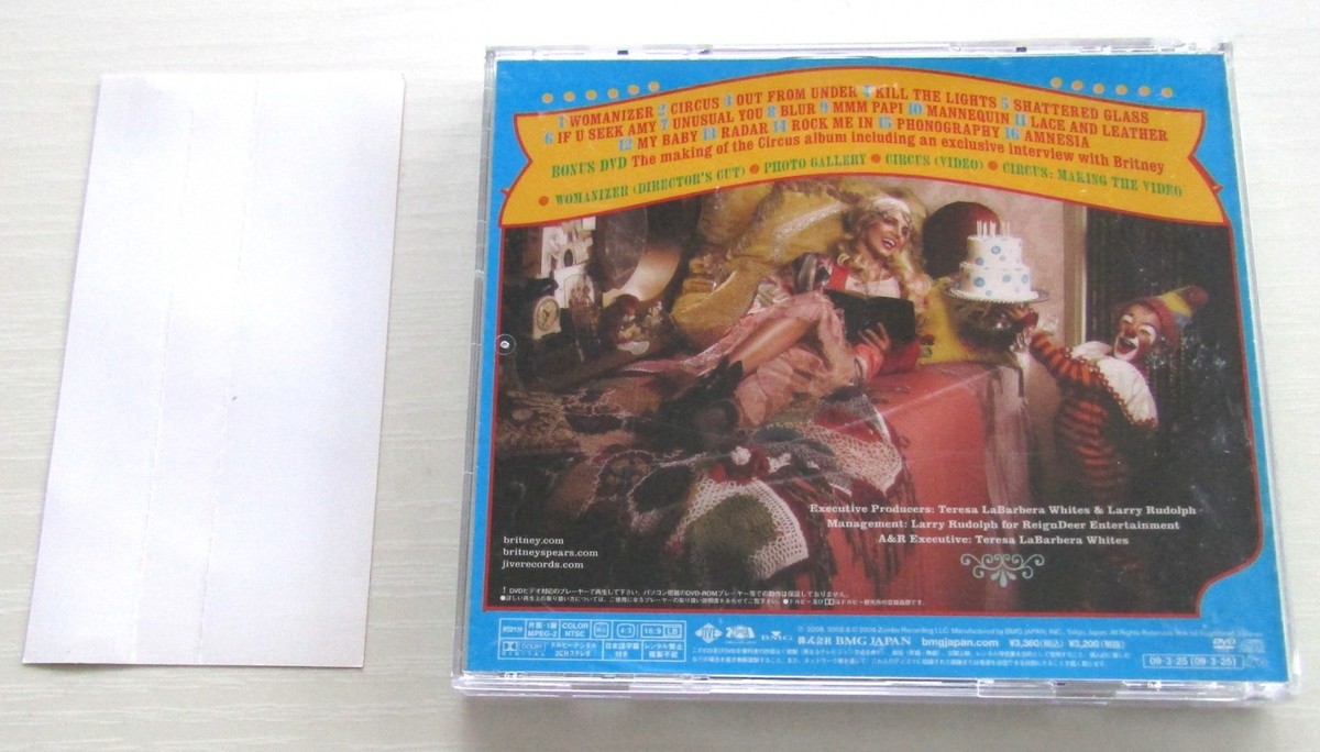 Britney Spears CIRCUS Deluxe Edition CD & DVD w/ Mini Poster Japan