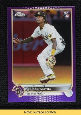 2022 Topps Chrome Update Purple Refractor CJ Abrams #USC3 Rookie RC READ 0s1o