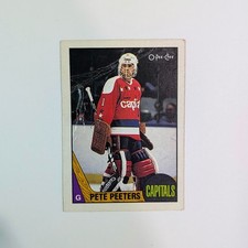 PETE PEETERS - 1987-88 O-Pee-Chee Hockey Card - Card #44