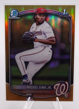 2025 BOWMAN CHROME MIGUEL SIME JR TRUE GOLD REFRACTOR  /50