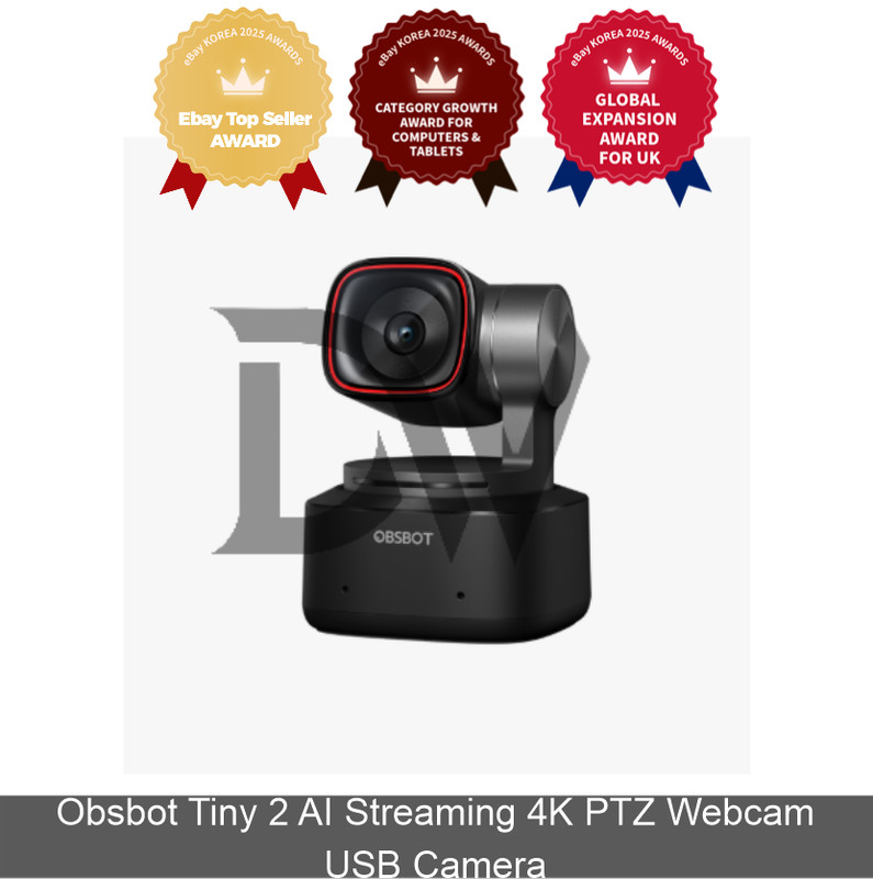 Obsbot Tiny 2 AI Streaming 4K PTZ Webcam USB Camera Express / Genuine