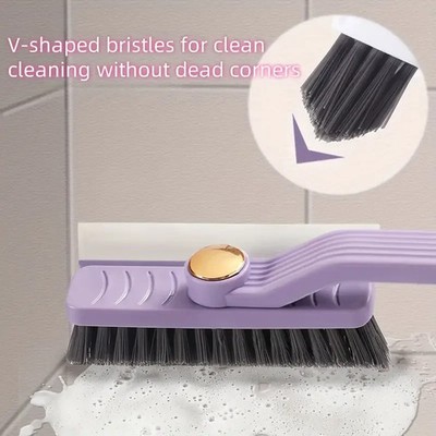 4 in 1 360° Scrubber Brush with Scraper for Bathroom Kitchen