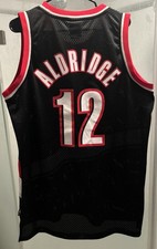 Lamarcus Aldridge Portland Trail Blazers NBA Jersey Men L Black Adidas HWC #12