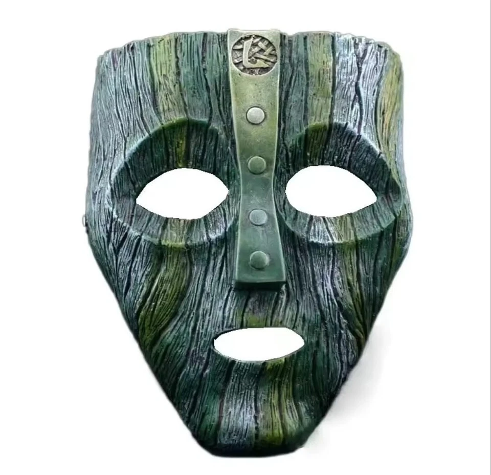 Maschera Loki in resina stile The Mask Jim Carrey cosplay Halloween Diaz - Immagine 3 di 4