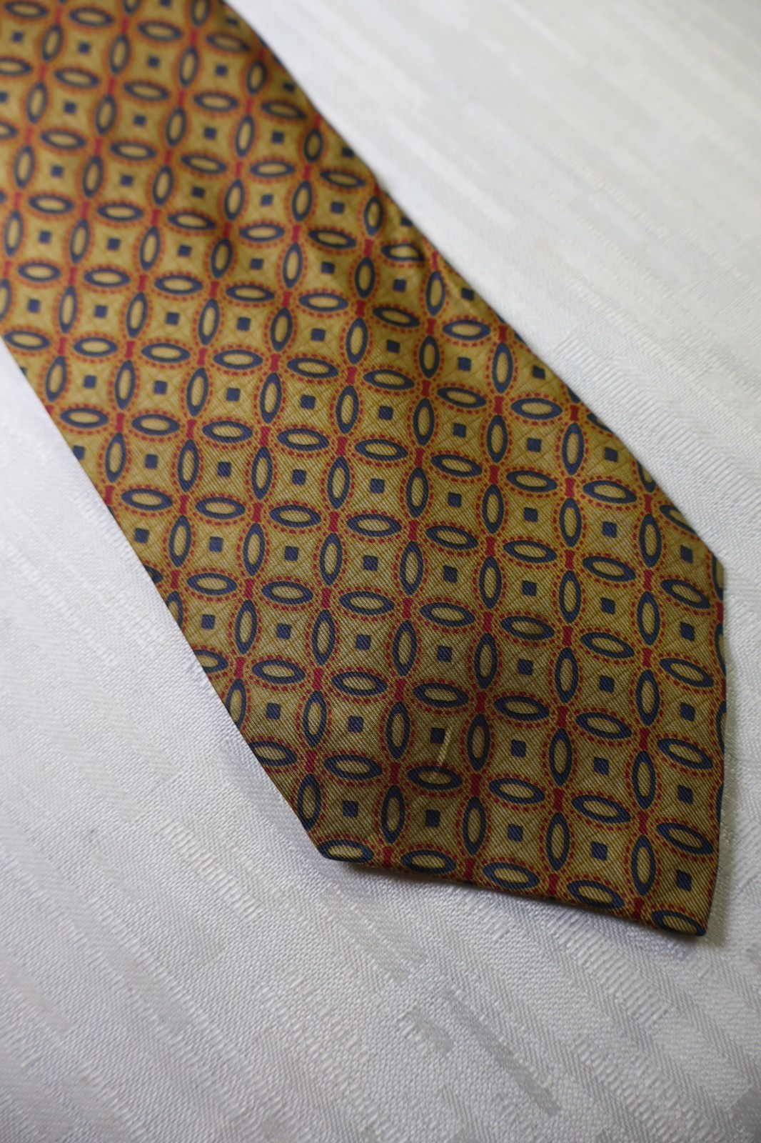 Fendi Roma 100% Silk Tie Cravatta Necktie Made In Italy Vintage Classic thumbnail 2