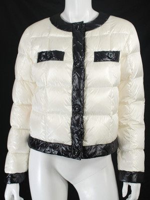ESCADA SPORT White & Black Quilted Techno MIRELLE Puffer Jacket 38