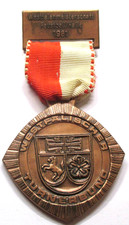 Heritage! RARE Original Medal Medal 1981 Westphalian Gymnastics Federation Fistball