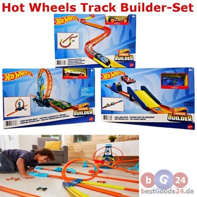 Hot Wheels Track Builder Looping Kicker Set Rennstrecke Spielzeugauto Kinder Neu
