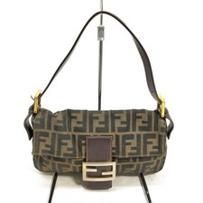 Fendi Hand Bag Mamma Baguette Zucca Brown Nylon 5507811