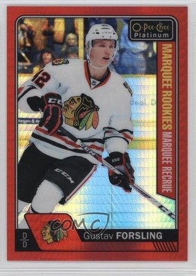 2016 O-Pee-Chee Platinum Marquee Rookies Red Prism Gustav Forsling Rookie RC 1u6
