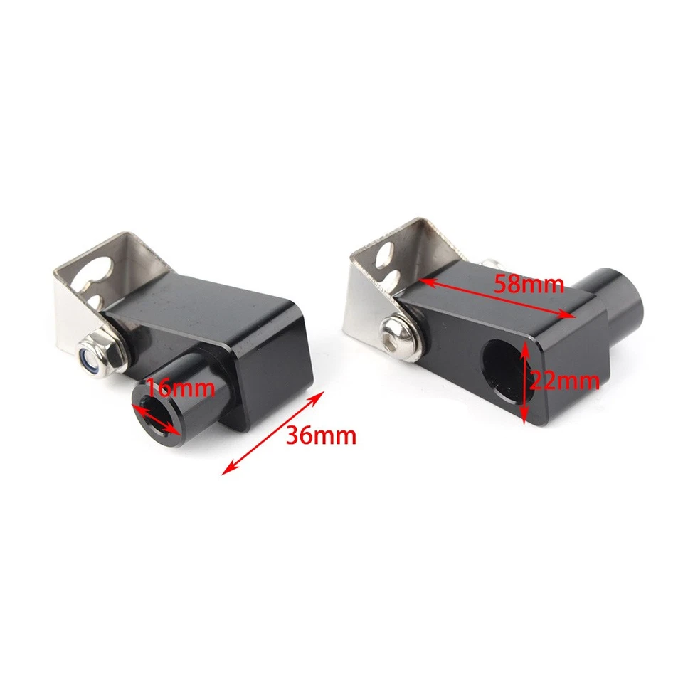 Pair Fog Light Bracket For Motorcycle Modification Support Holder Metal Alloy - Imagem 2 de 4