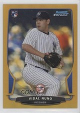 2013 Bowman Chrome Gold Refractor 43/50 Vidal Nuno #166 0n8h