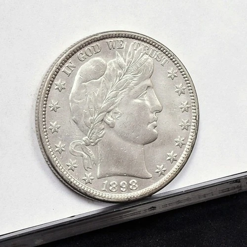 1893 Barber Half Dollar- Ch XF Details, Cleaned (#60763-L)