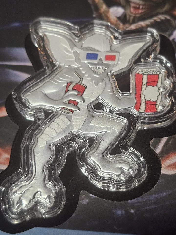 Juego Niue Agoro Warner Bros Gremlins 2025 1 oz plata 52/100 rayas persecución 052/1000 Foto 3 de 4