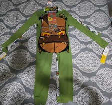 TMNT 2 Pack Cotton Sleepwear Set Size 10 NWT Green White Discontinued