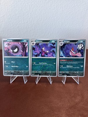 Paldean Fates GENGAR Complete Evolution line (3)