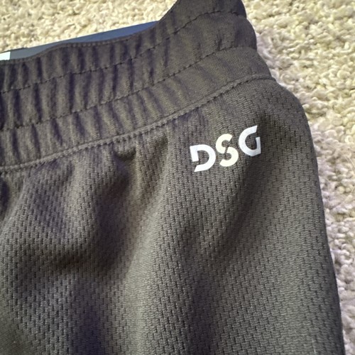DSG Girls Black Mesh Shorts Size Large Mid Rise Athletic Relaxed Fit - Picture 2 of 5