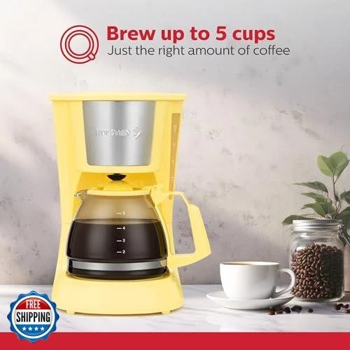 Cafeteira Holstein Housewares 5 xícaras gotejamento – Compacta e fácil de usar com  - Imagem 2 de 4