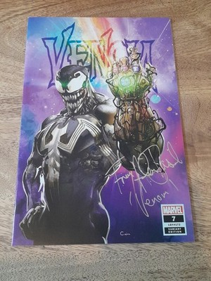 Venom #7 Frankie's Comics Variant Infinity Gauntlet SIGNED Adam Basil 