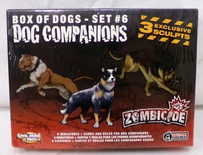 Guillotine Games Zombicide Box OF Dogs Set 6 Dog Begleiter Neu Versiegelt