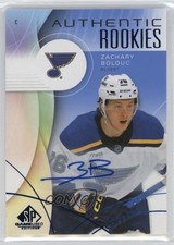 2024-25 Upper Deck SP Game Used Authentic Rookies Blue Zachary Bolduc Auto 1j1a