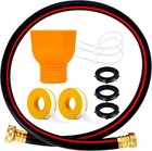 Garden Hose to Antifreeze Bottle Adapter All-in-One Male and Black, Orange 