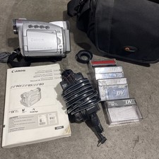 Canon ZR90 MiniDV Digital Video Camcorder Charger Bag And Cables one battery.