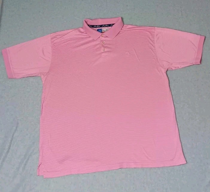 Wrangler George Straight Cowboy Cut Collection Polo Shirt Mens Size XL Pink And