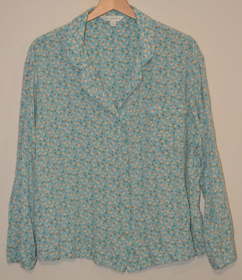 Blusenshirt Damen M&S x Ghost Ditsy Blumenmuster L/S Knopfleiste UK 22