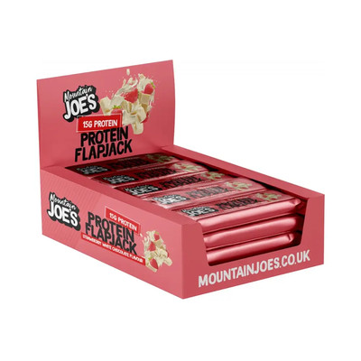 Mountain Joes Protein Flapjack (16x60g) Strawberry White (26,33 EUR/kg)