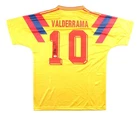 Carlos Valderrama Signed Colombia Adidas Soccer Jersey JSA QR Hologram