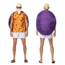 Dragon Ball Z Master Roshi Costume Kame Sennin Suit Anime Halloween Cosplay Set
