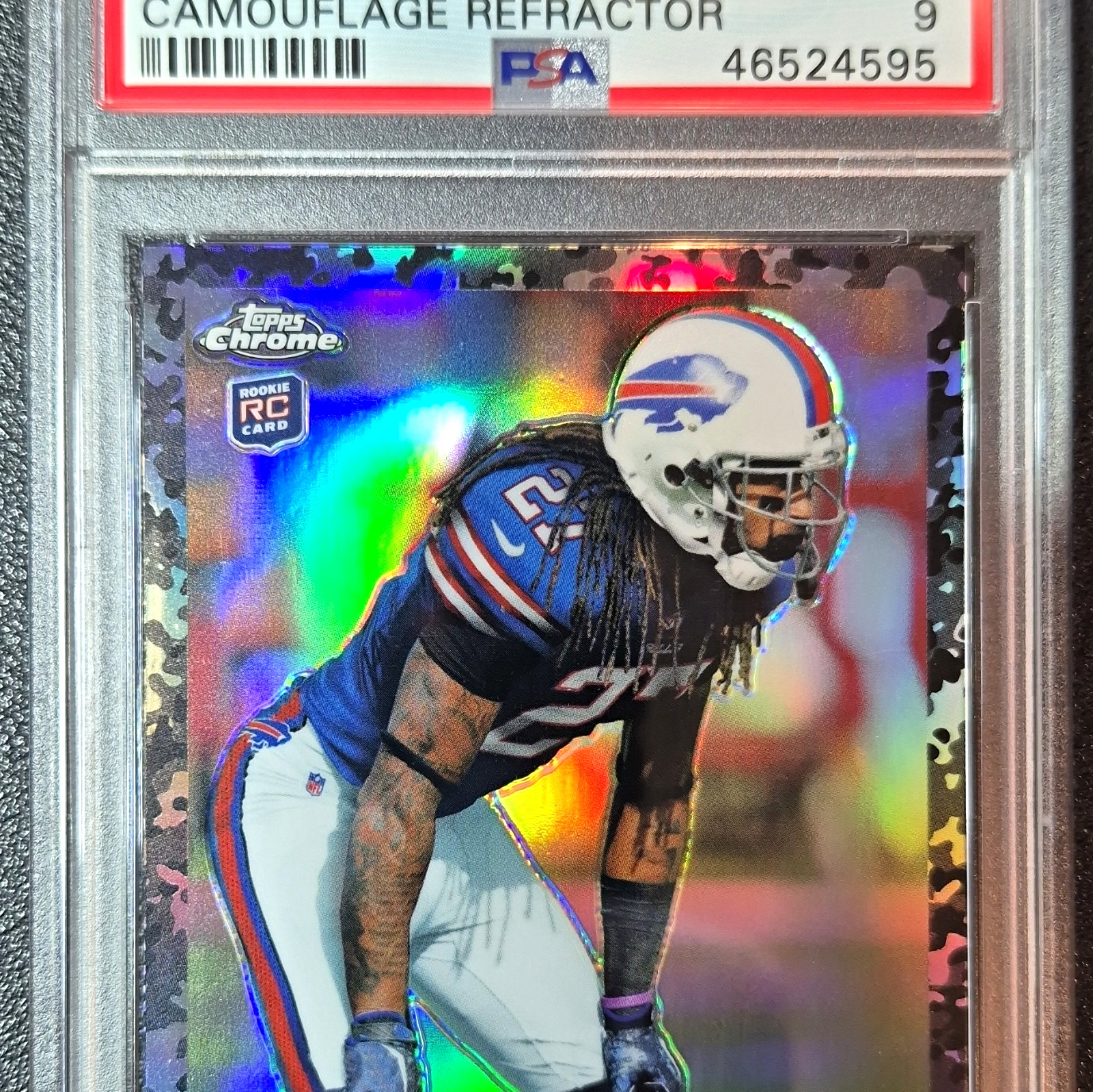 Stephon Gilmore Topps Chrome #26 Camouflage Refractor