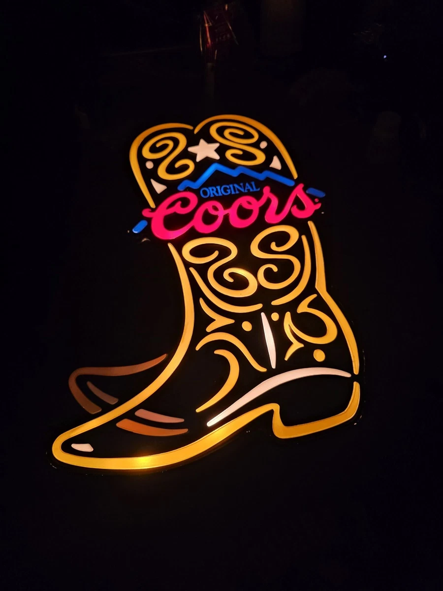 Vintage Coors Beer Neon Sign In Collectible Coors Signs & Tins for