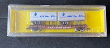 Atlas N Scale 3745 Santa Fe Piggyback Flat Car Trailers AT&SF 92308 Free Ship