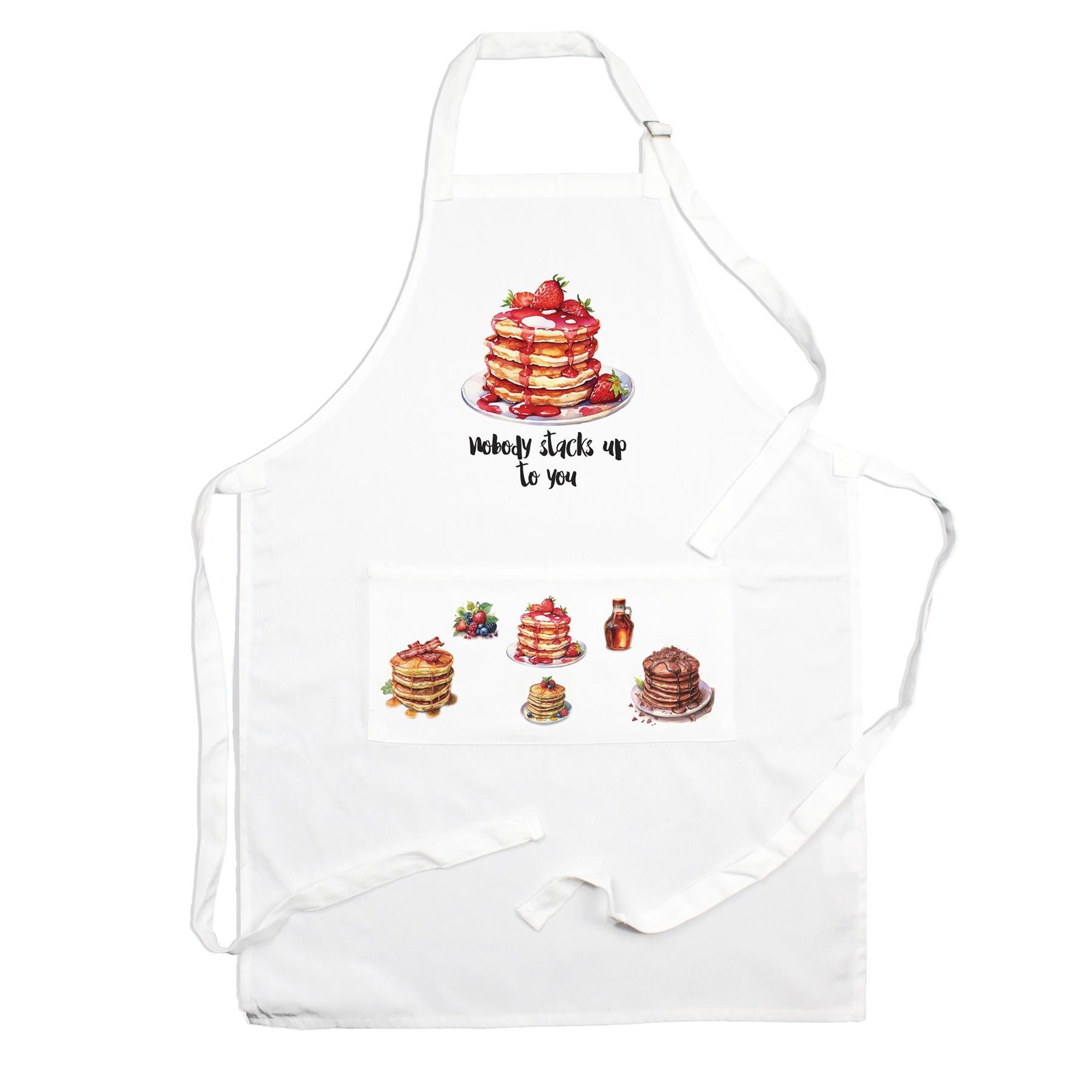 Food Pun Novelty Kitchen Apron - Cooking & Baking Gift - Pancakes