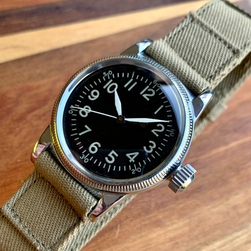 1945 Elgin A-11 Hack Grade 539 16 Jewels US Military Wristwatch - Mint #9 - Picture 1 of 14