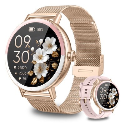 KEEPONFIT Smart Watches for Women Android/iPhone, IP68 Waterproof Fitness Tra...