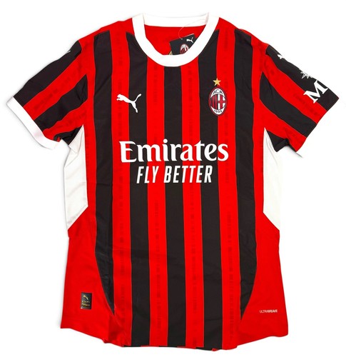 PUMA AC Milan $140 Authentic Home Kit Soccer Jersey 774949 01 Men's LARGE L