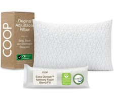 Coop Home Goods Original Adjustable Pillow, Queen Size Bed Pillows for Sleeping,