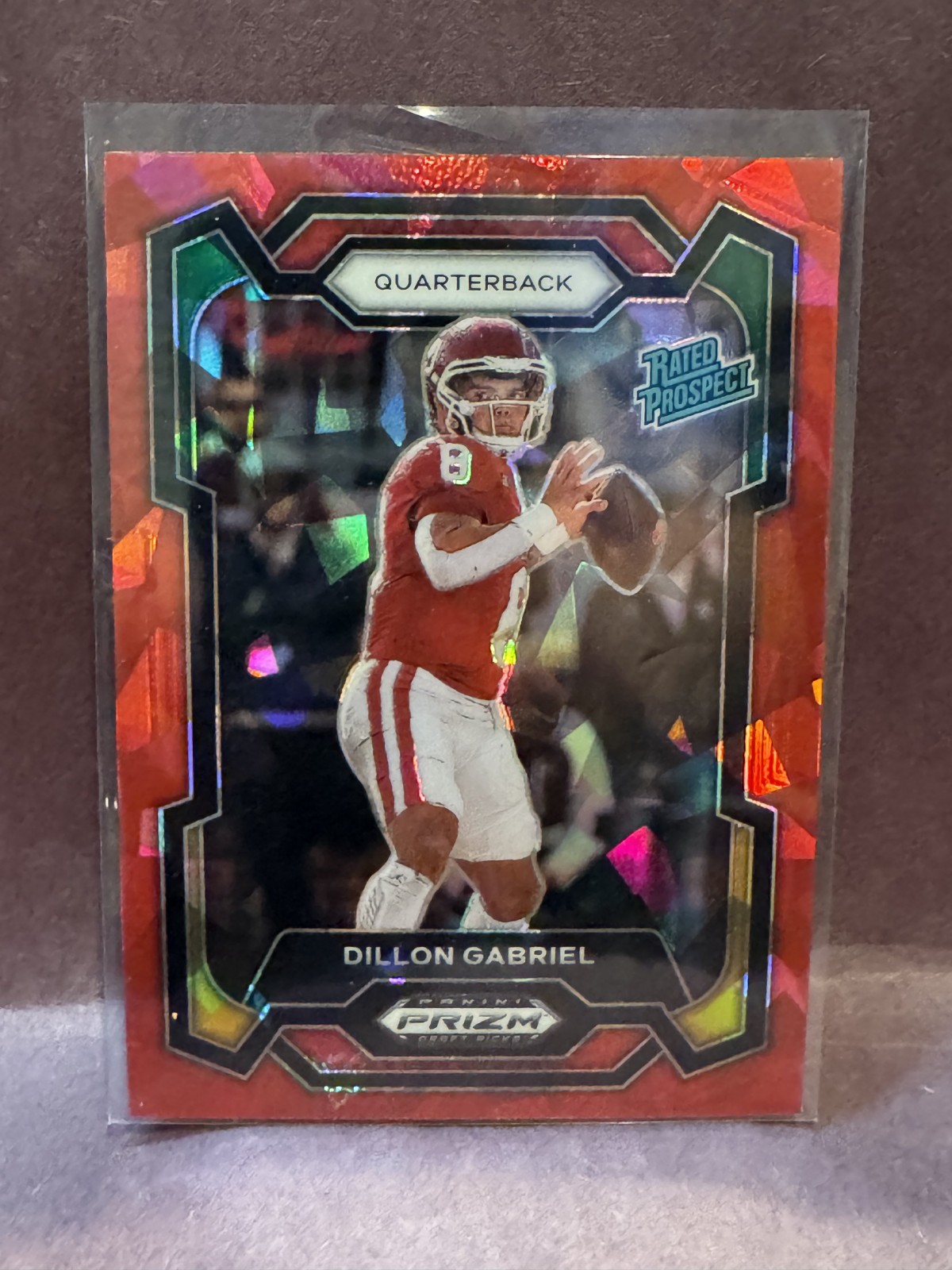 2024 Panini Prizm Draft Picks - Rated Prospect Dillon Gabriel #197 Red Ice (RC)