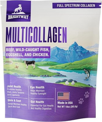 Multi-Collagen Peptide Daily Liquid Collagen for Dogs, Dog Collagen, Eggshel...