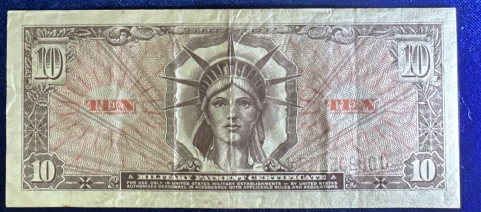 MPC 10 Dollar Series 641 Extra Fine First Viet-Nam MPC FR-M887 Free Shipping - Image 3 of 4