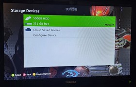 Xbox 360 S/E 500GB Hard Drive OG BACKWARDS COMPATIBLE &ndash; Clear Blue Caddy! RARE
