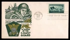 Mayfairstamps US FDC 1945 US Coast Guard Ships Emblem First Day Cover aaz_95311