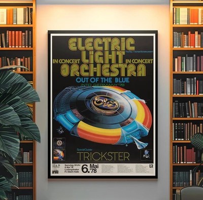 Vintage ELO Poster   1978 Electric Light Orchestra Concert Poster